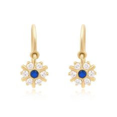 Dětské náušničky žluté zlato ZE0166XJ80-9500