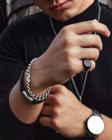 Pánský prsten AZE JEWELS Signet - Noir AZ-RG002-B-020