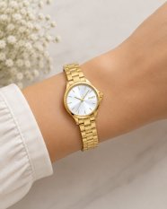MINET Zlaté dámské hodinky CÉLINE s ocelovým řemínkem MWL5601