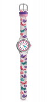 CLOCKODILE Bílé dívčí dětské hodinky MOTÝL CWG5150