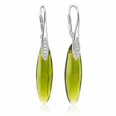 Stříbrné náušnice s křišťálem  JOY´s JOY-N02
