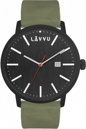 Černo-zelené pánské hodinky LAVVU COPENHAGEN LWM0174