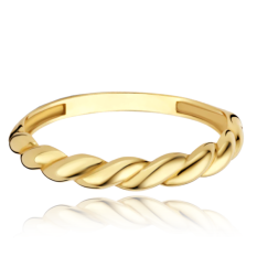 MINET Elegantní zlatý prsten JMG0284WGR60