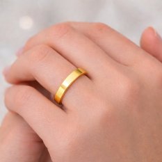 MINET+ Pozlacený snubní stříbrný prsten JMAN0138GR70