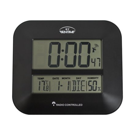 Rádiem řízené digitální hodiny Bentime H17-ET843BK