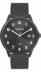LAVVU Černé hodinky GÖTEBORG MESH LWM0118