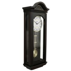 Nástěnné dřevěné hodiny tmavě hnědé PRIM Retro Kyvadlo II - B E03P.4167.54.A