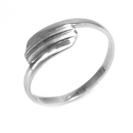 Celozlatý prsten z bílého zlata PREP-190