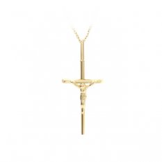 Jemný celozlatý křížek AUH0089-G-0055