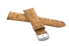 Korkový řemínek na hodinky pro vegany ZRC CORK 4011813ST/SILVER - 18 mm