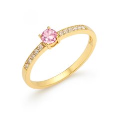Zlatý prsten se zirkony KO-226812096/58