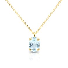 Zlatý náhrdelník s topazem NAG00036