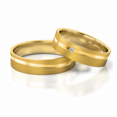 Zlaté snubní prsteny se zirkony vzor 300/G