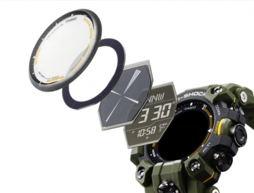 Duplexní LCD u G-SHOCK MUDMAN GW-9500 : Poskytuje lepší čitelnost kompasu