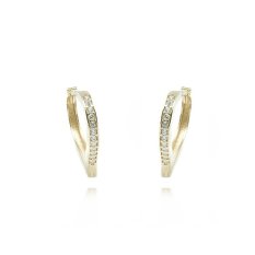 Zlaté náušnice SRDÍČKA HELN-160Z3