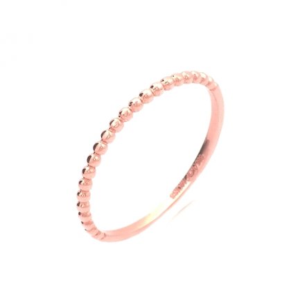 Jemný prsten z růžového zlata RA000744/48