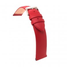 Červený kožený řemínek Diloy Essential 301.06.12 - 12 mm