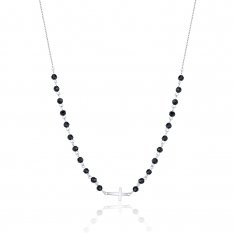 Stříbrný náhrdelník s křížkem SVLN0184XH2ON42