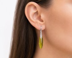 Stříbrné náušnice s křišťálem  JOY´s JOY-N02
