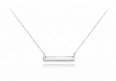 MINET Stříbrný náhrdelník ENGRAVE JMAS8201SN48