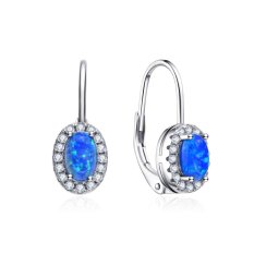 MOISS stříbrné náušnice OPÁL E0004774