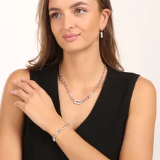 Stříbrné náušnice se zirkony SVLE0943S750000