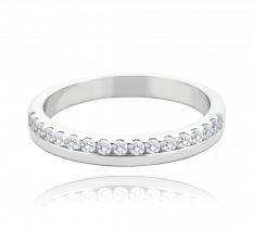MINET stříbrný snubní prsten s bílými zirkony JMAN0444SR64
