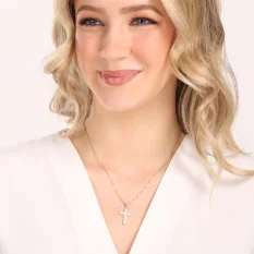 Zlatý křížek se zirkony ZP0233XJ71-3800