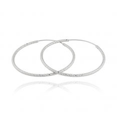 Stříbrné třpytivé kruhy 60 mm SVLE0216XD50060