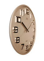 Nástěnné hodiny JVD SWEEP metal gold HX2472.8