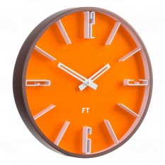 Designové nástěnné hodiny Future Time Numbers FT6010OR