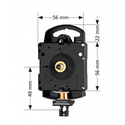Kyvadlový hodinový strojek s příslušenstvím UTS Quartz Pendulum Movement 16,2 mm