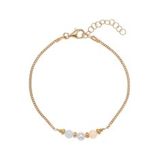 Stříbrný náramek s kulatými kameny Alisia AL3117-Oro-Morganite