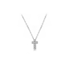 Dámský náhrdelníček s křížkem z bílého zlata ZN0025XJ71-7845