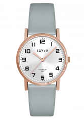 Rose gold dámské titanové hodinky LAVVU MANDAL LWL5032