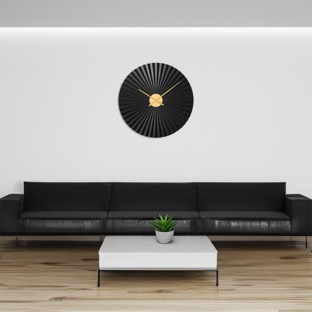 Designové kovové hodiny černé MPM Dynamic - B E04.4487.90