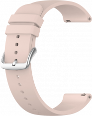 Světle růžový silikonový řemínek na hodinky LS00P22 - 22 mm