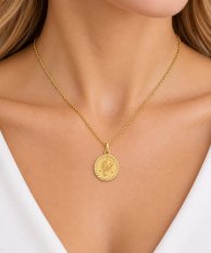 Elegantní zlatý přívěsek se symbolem znamení Raka PA001345
