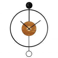 Designové kovové hodiny černé MPM Circulo - B E04.4285.90