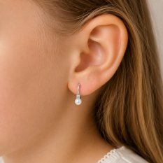 Dívčí stříbrné náušnice C3355-AG