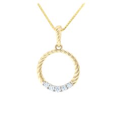 Zlatý přívěsek se zirkony AUH0142-G-WH-0175