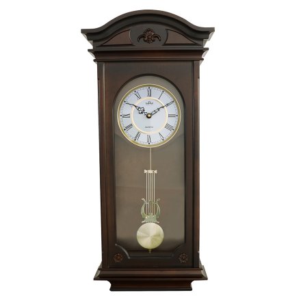 Dřevěné kyvadlové nástěnné hodiny E05.3893.54 Dřevěné kyvadlové nástěnné hodiny E05.3893.54