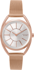Růžové dámské hodinky MINET ICON ROSE GOLD MESH MWL5015