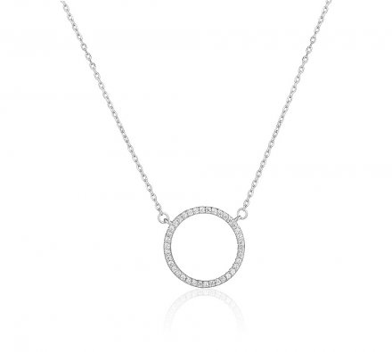 Stříbrný náhrdelník SVLN0043XH2BI45