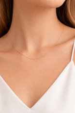 Jemný zlatý řetízek na přívěsek 45 cm KLOR-107Z45