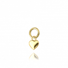 MINET Gold stříbrný přívěsek LOVE srdíčko JMAN0085GP00