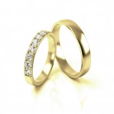 Zlaté snubní prsteny DR015/Z