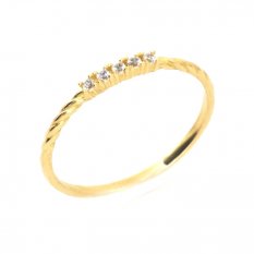 Jemný zlatý prsten HELP-080Z2