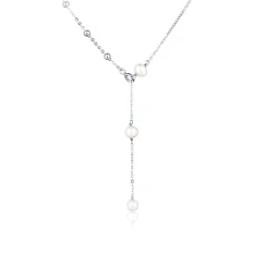 Stříbrný náhrdelník s perlou SVLN0761SD2P145