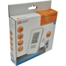 Solight bezdrátový teploměr bílý TE44